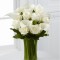Calla Lily and Rose in White Color